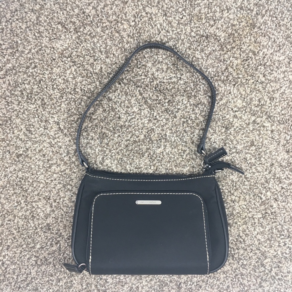 Vintage VTG Nine and Company Black Mini Bag Shoulder Purse 90s Y2k Small Zipper
